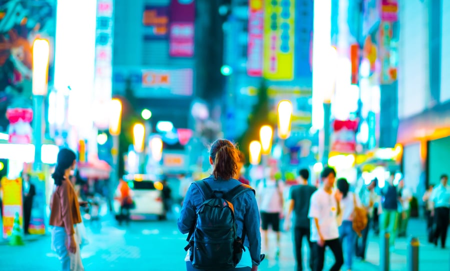 Street with people