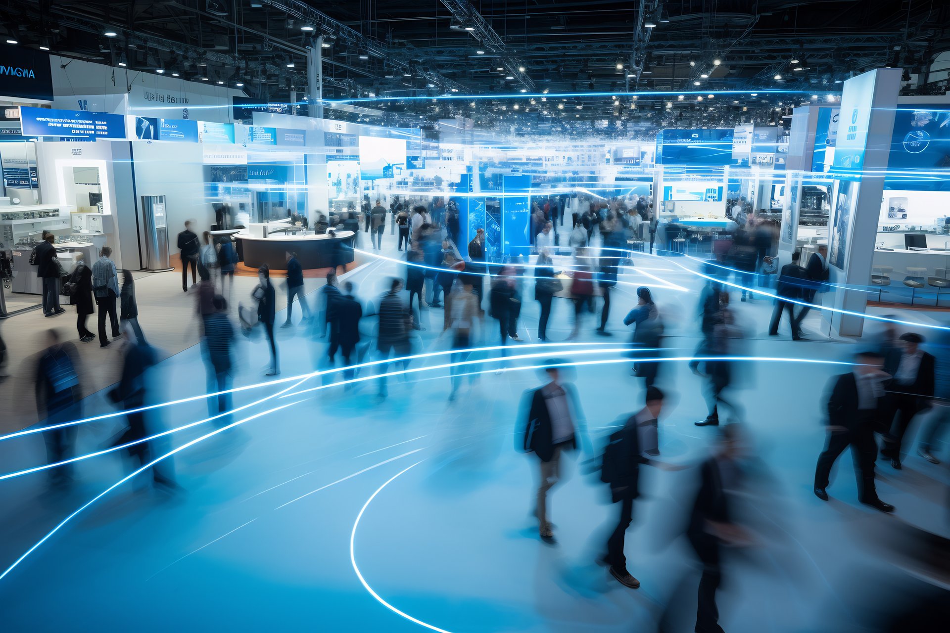 Trade show generic image on exhibition floor