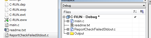 Add the source file to IAR Embedded Workbench 