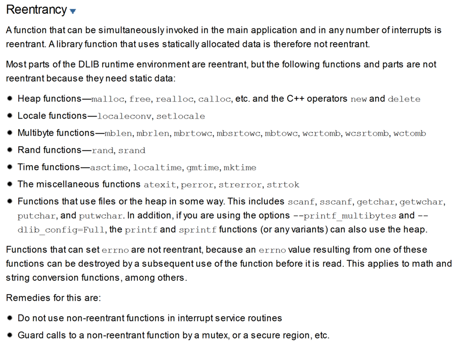Dealing with non-reentrant functions in RTOS-based designs