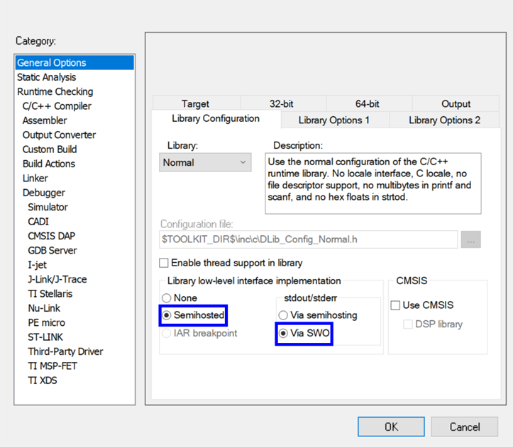 在IAR Embedded Workbench中实现打印输出 IAR
